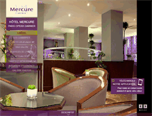 Tablet Screenshot of hotelmercuregarnier.com